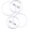 50 Pack Acrylic Button Pins Badge Clear Pins Buttons Badges Kit for Christmas Craft Supplies, DIY Badges (1.5 Inch)